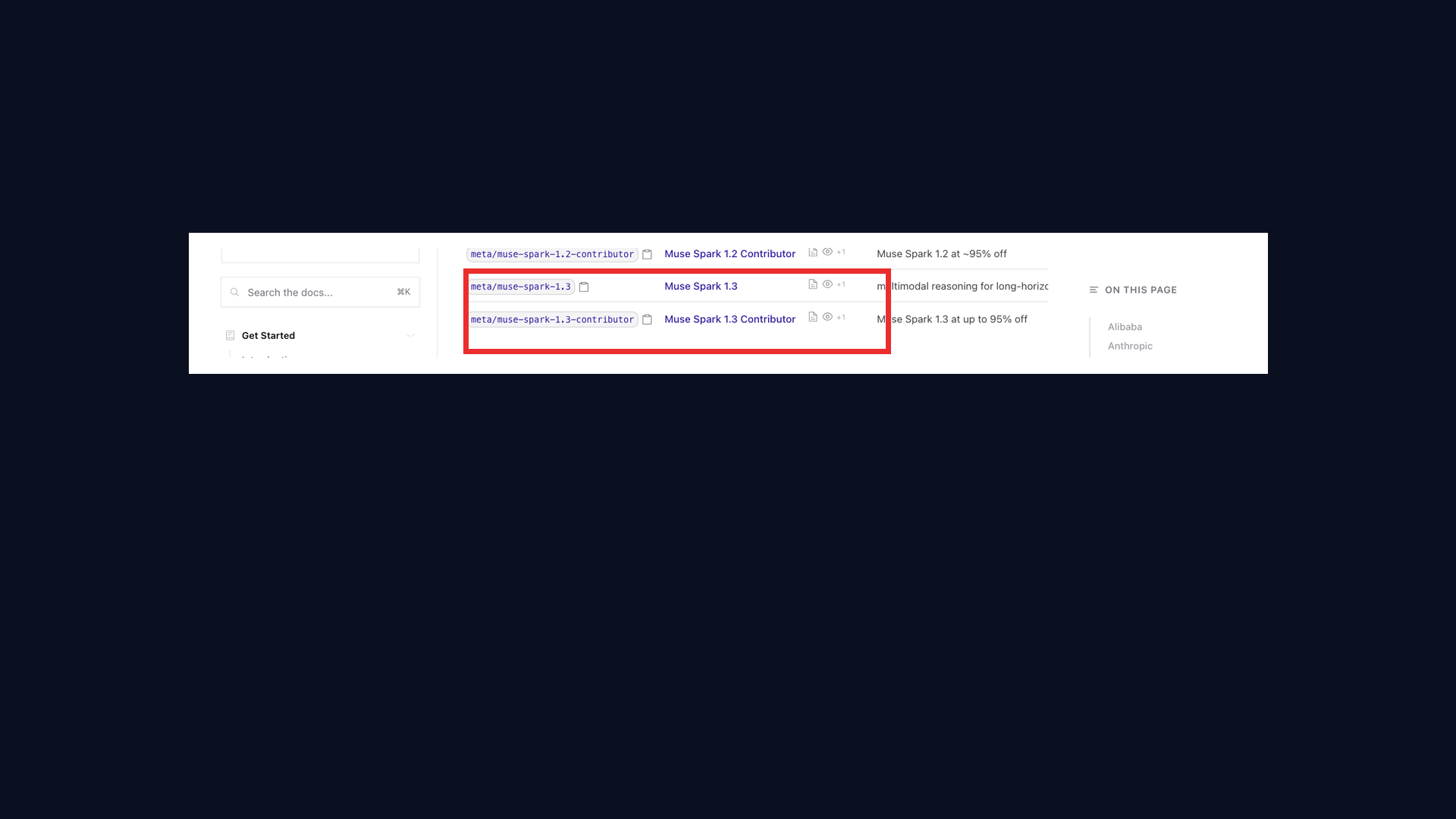 Command Code 模型表里的两个 Muse 型号
