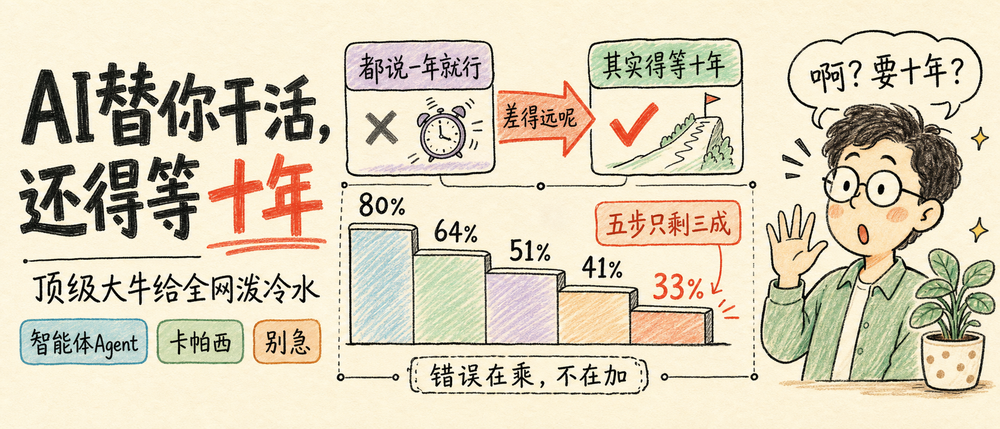 AI 替你干活,还得等十年
