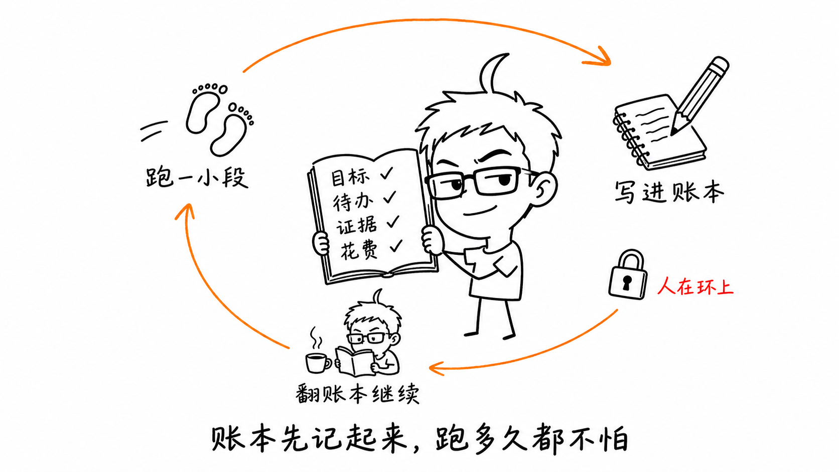 解法：记账本 + 人在环上