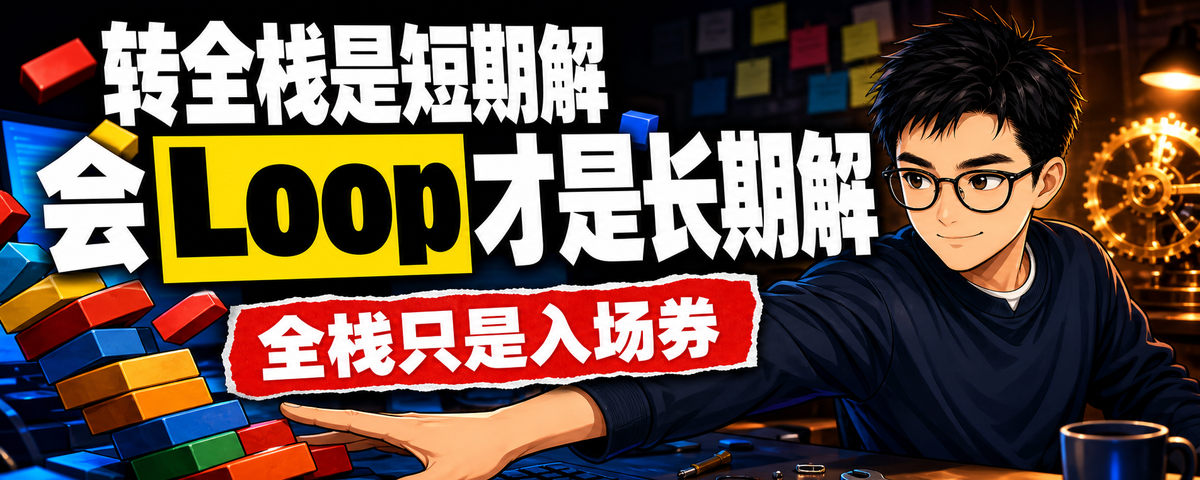 封面：程序员转全栈是短期解，会 Loop 才是长期解