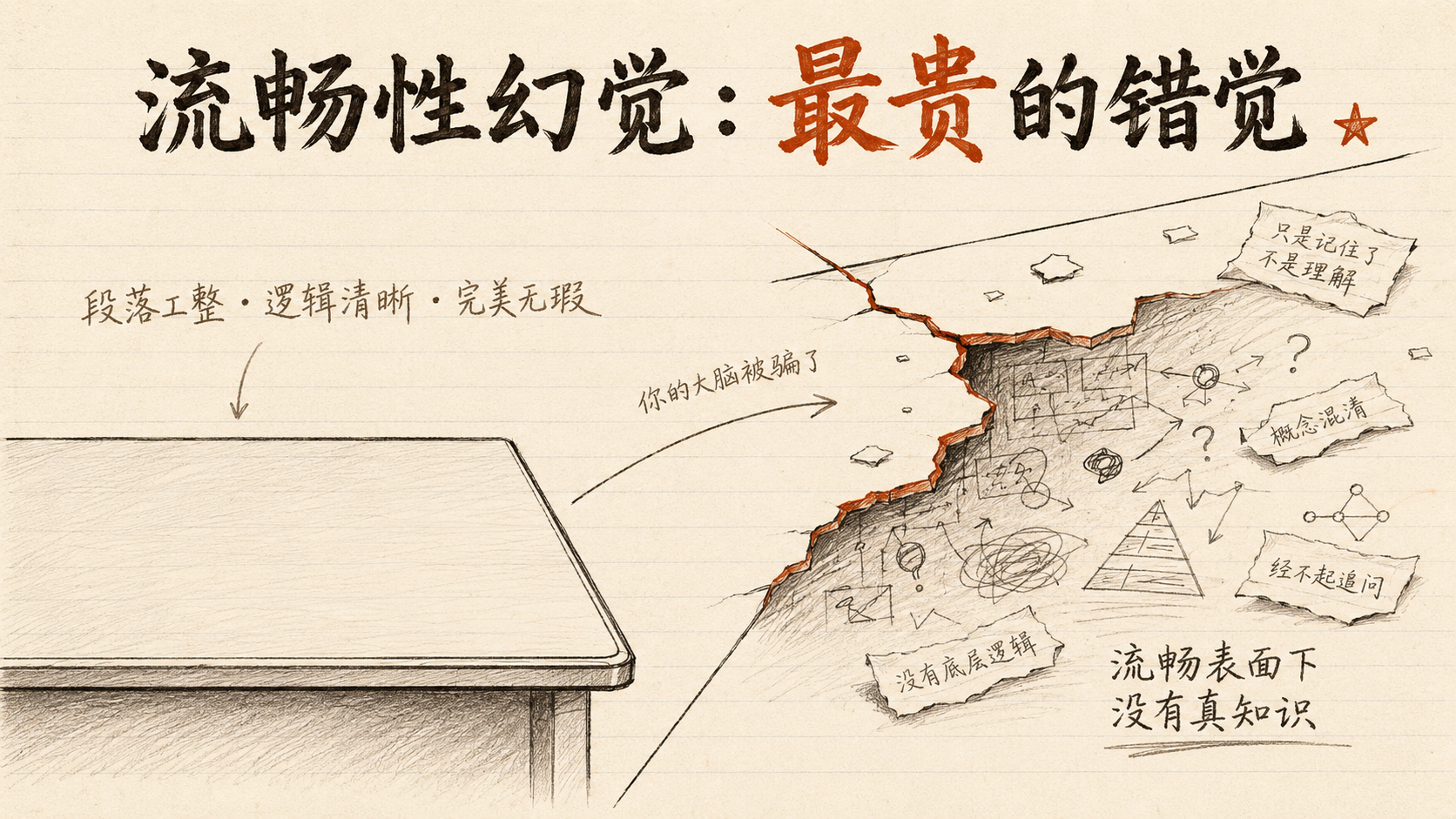 图 3 流畅性幻觉:最贵的错觉