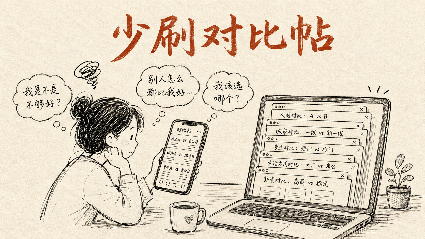 少刷点对比帖,先打开一个写两行