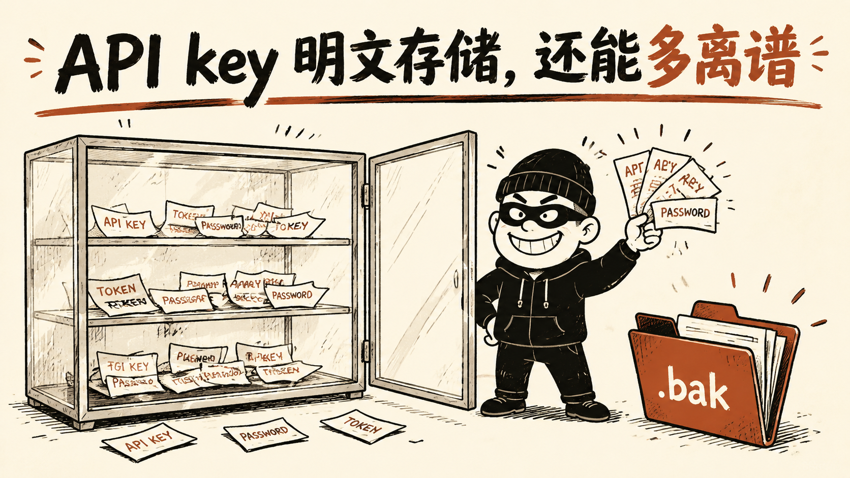 API key 明文存储，还能多离谱