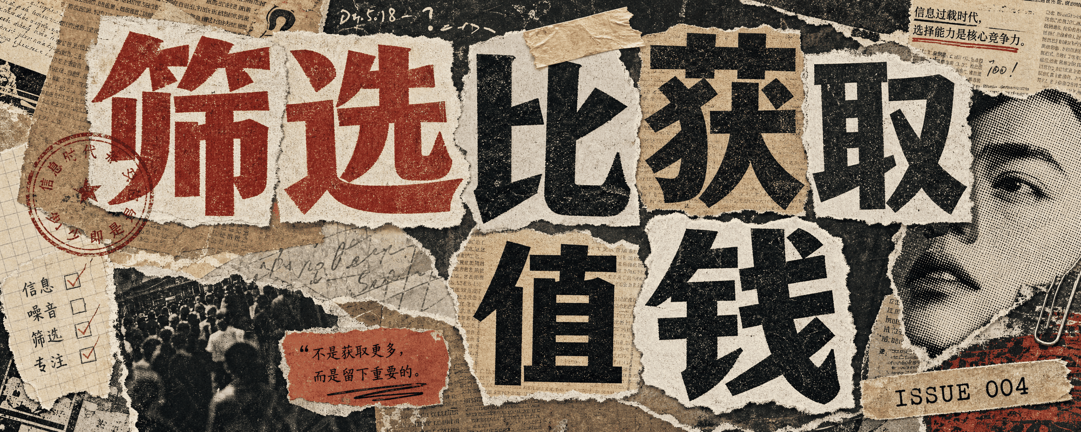 封面:筛选比获取值钱