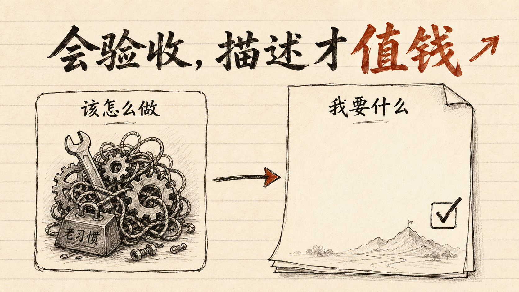 会验收，描述才值钱