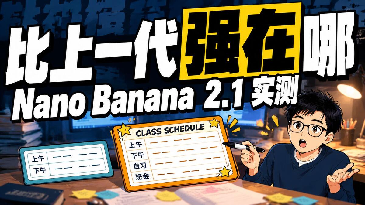 Nano Banana 2.1 实测：比上一代强在哪，和GPT Image比哪里弱