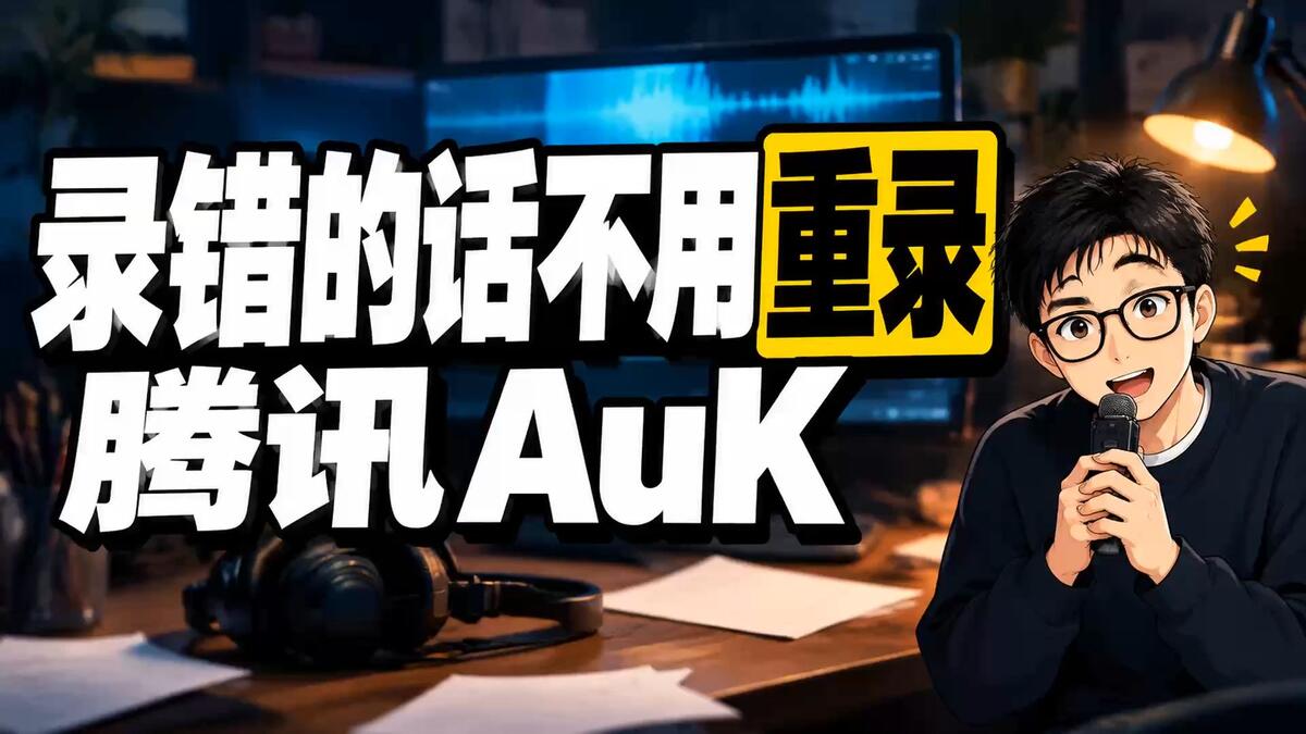 腾讯白送一个语音模型，以后录错一个词不用重录了