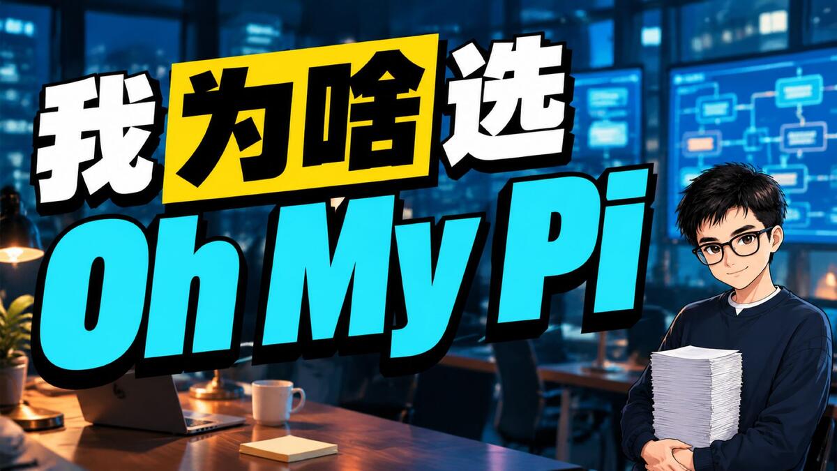 我为什么选 Oh My Pi，不直接用 Pi：一套活能摊开同时干