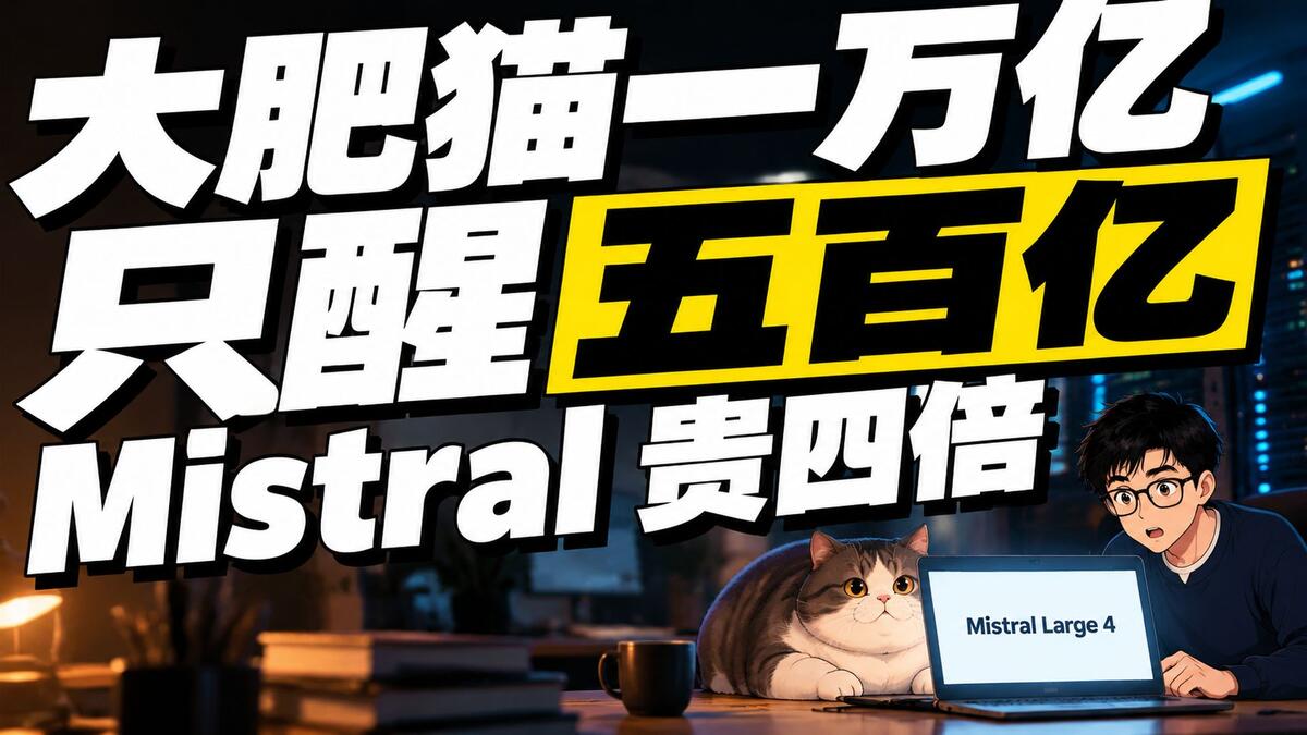Mistral大肥猫万亿参数每次只醒五百亿，为什么一个任务反而贵四倍多