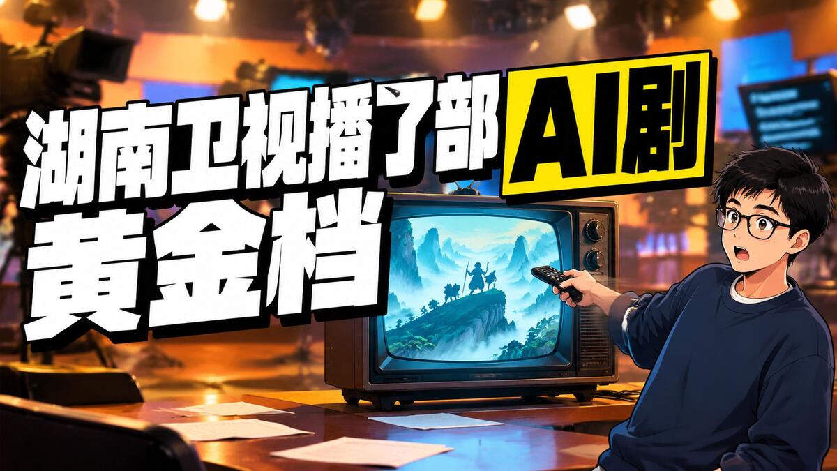 湖南卫视黄金档播了部AI剧，一集90万，剧组六成是抽卡师
