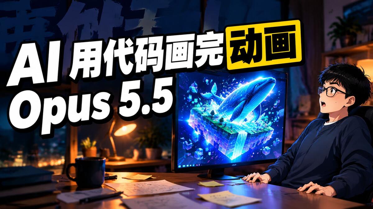 AI写代码画出整部动画片 Opus 5.5 把我看呆了