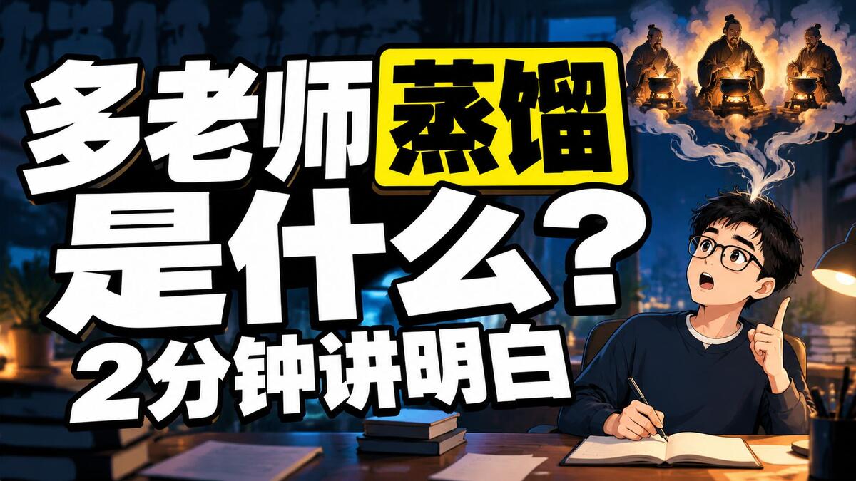 多老师蒸馏是什么 2分钟讲明白