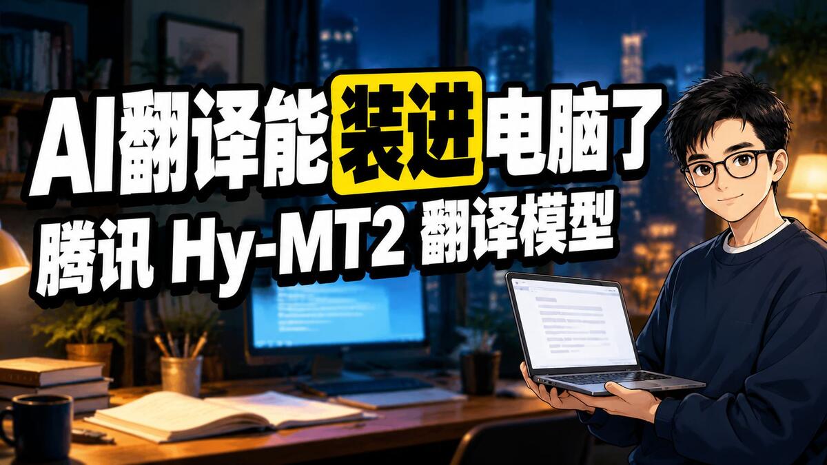 腾讯AI翻译模型开源，装进自己电脑实测能用