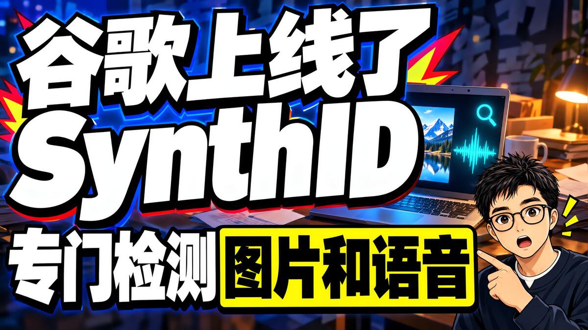 谷歌 SynthID 检测器免费开放：图和语音都能查，是不是 AI 做的