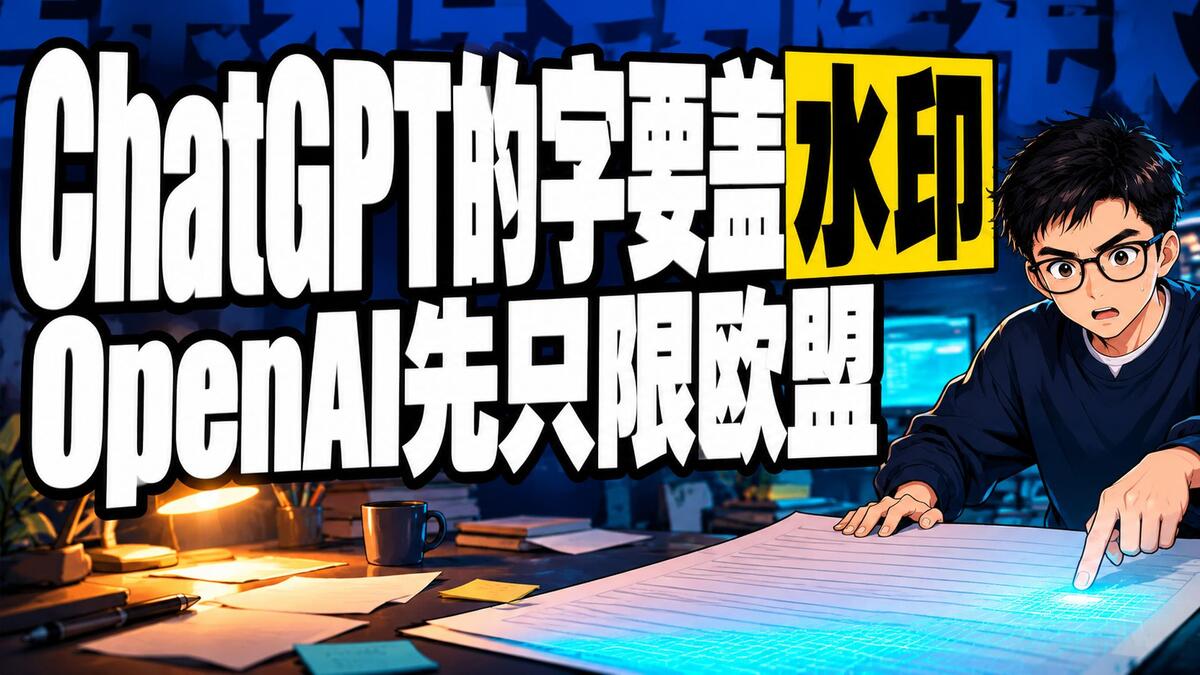 ChatGPT写的字要盖隐形水印，OpenAI官宣先只限欧盟