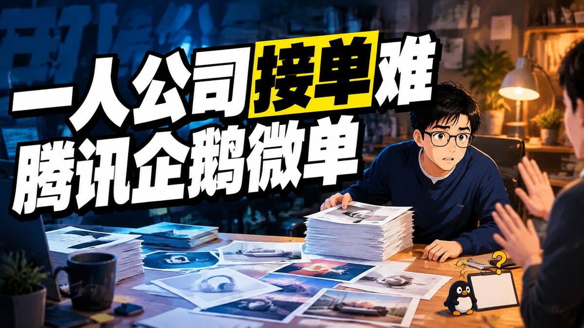 腾讯企鹅微单能帮一个人接单吗？接单前你要先看三件事
