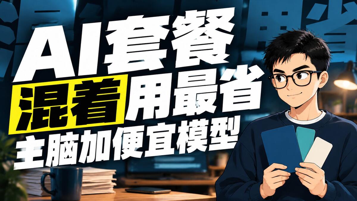 DeepSeek、GLM 混着主脑用，AI 套餐这样搭一个月最省钱