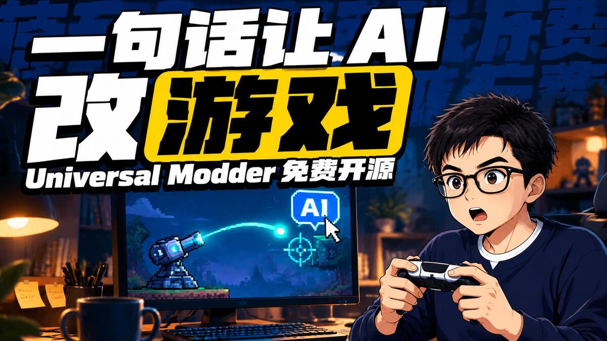 Universal Modder实测：一句话让AI帮你改游戏