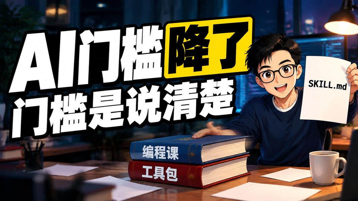 不会编程想学AI？门槛从写代码降到说清楚