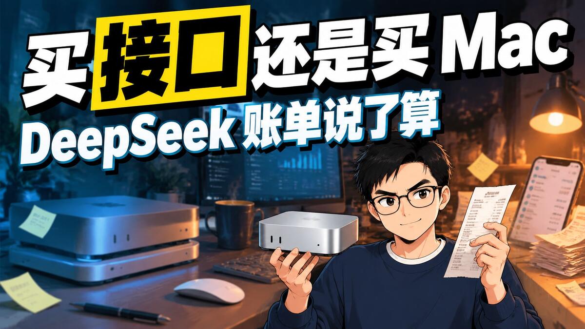 DeepSeek 接口费每月多少，买台 Mac 来省才划算