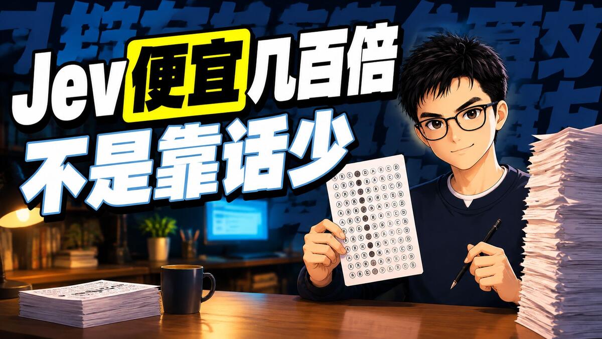 Jev 这个 AI 凭什么便宜几百倍