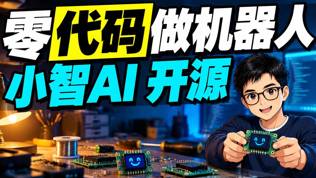 小智AI开源：一百块不到，零代码做会聊天的机器人