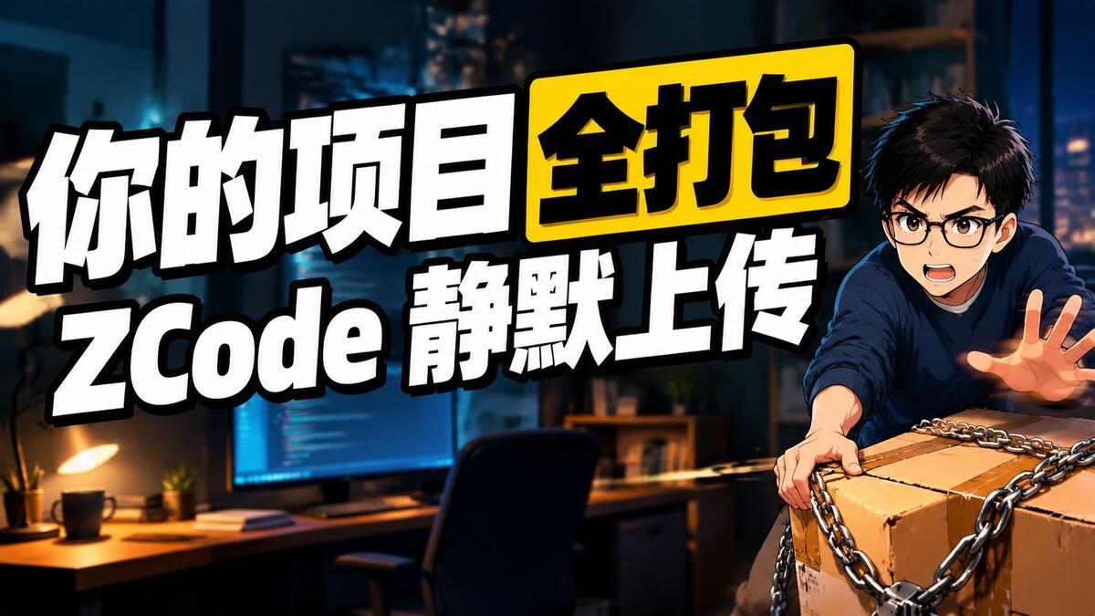 智谱 ZCode 把你整个项目打包传上了云，连删掉的历史都在包里