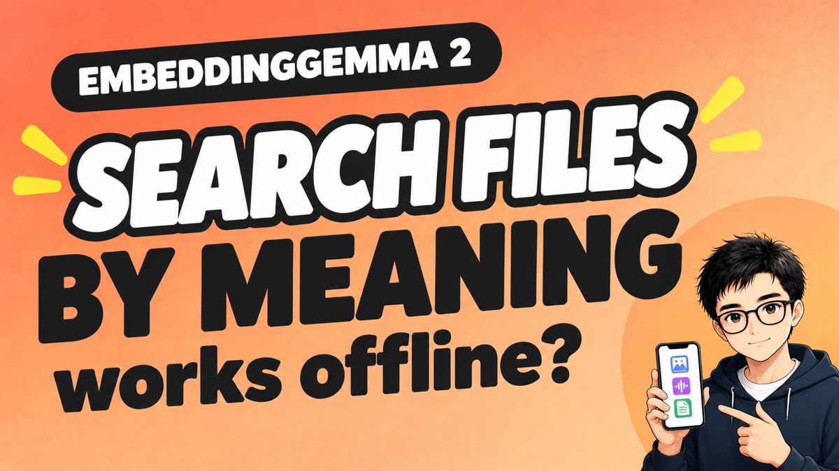 EmbeddingGemma 2: One Model Searches Text, Photos and Audio